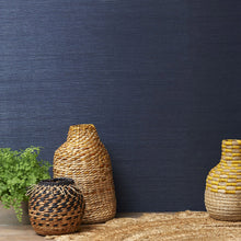 Load image into Gallery viewer, Grasscloth in Navy